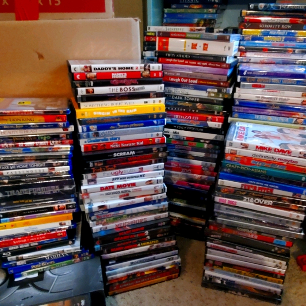 250 Dvds and Blurays